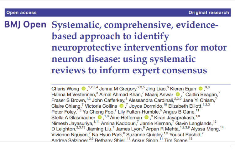 Picture of the front page to the BMJ Open article
